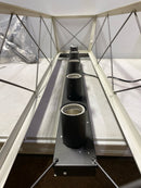Progress lighting P400048-143 Briarwood Collection 5-Light Graphite Farmhouse Linear Island Chandelier Light