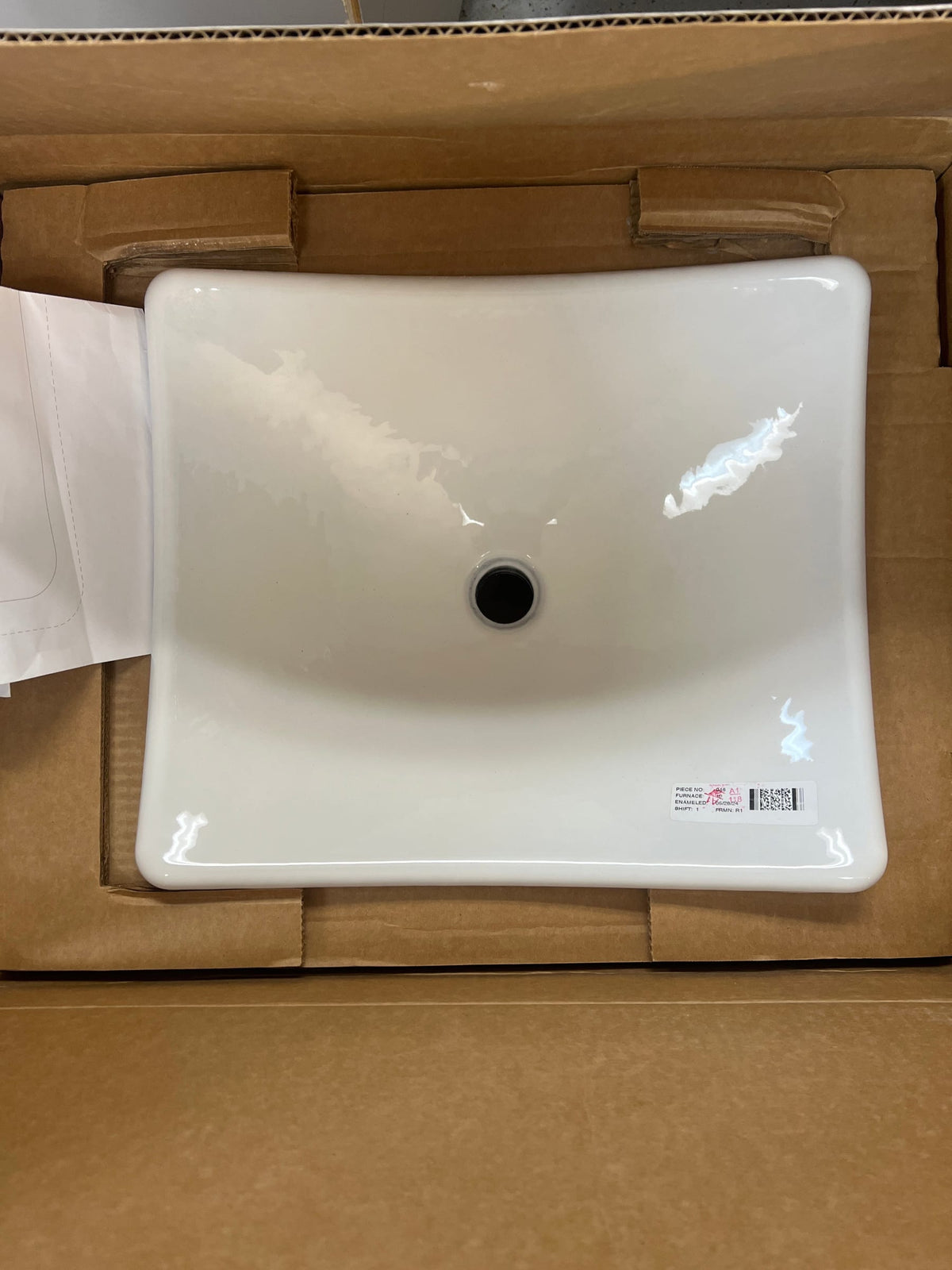 Kohler K-2833-0 DemiLav Wading Pool Cast Iron Vessel Sink in White