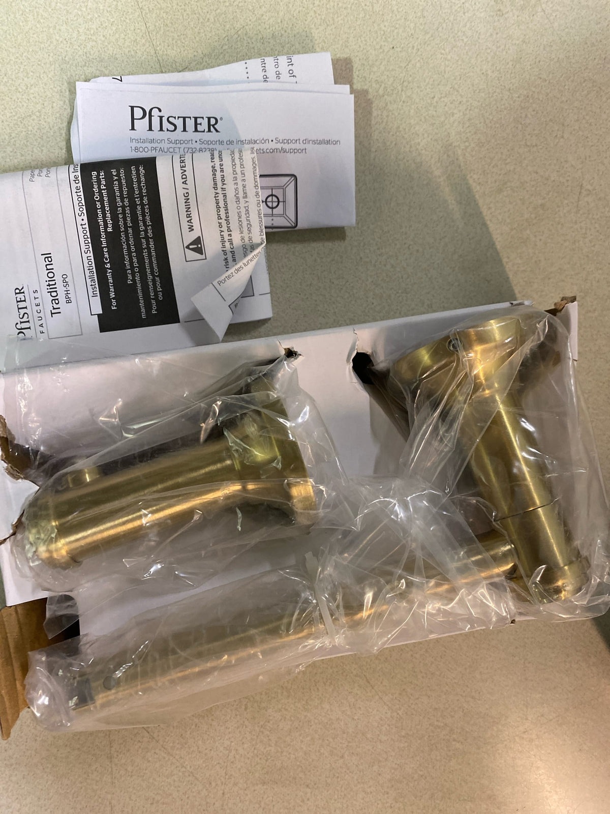 Pfister BPH-SP0BG Havenridge Wall Mounted Pivoting Toilet Paper Holder - Brushed Gold