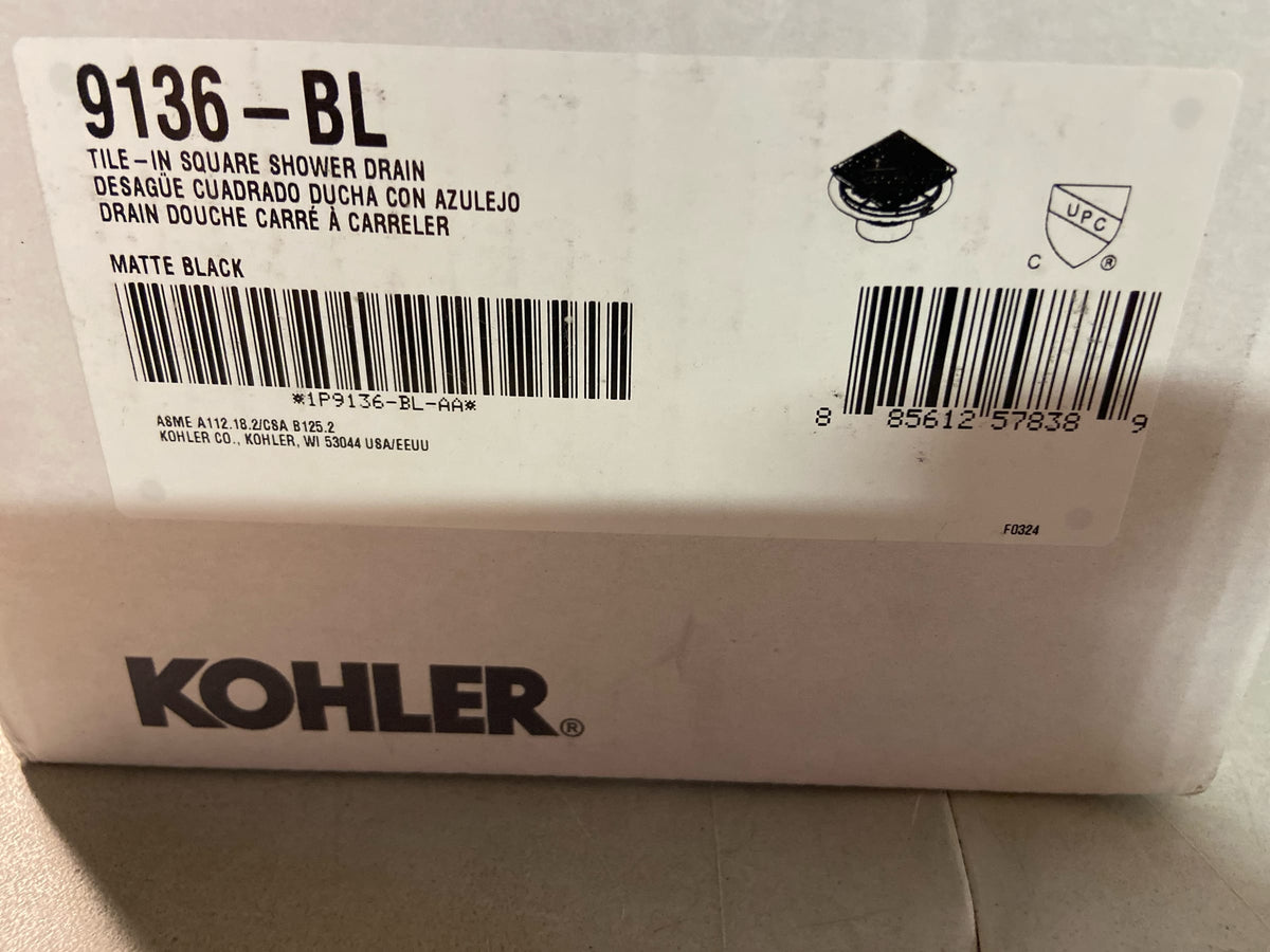 Kohler Square Design Tile-In Shower Drain