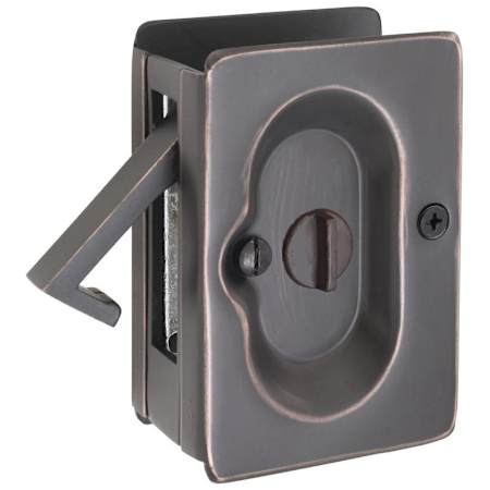 Emtek 2102US10B 3-1/2 Inch Height Solid Brass Privacy Pocket Door Lock - Oil Rubbed Bronze