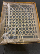 Signature Hardware 327380 Honeycomb Brass Wall Register - 8"x10" ( 9-1/4"x11" Overall) - Antique Brass