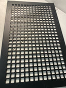 Reggio Registers G1727-SH Grid Series 14" x 24" Grille with Mounting Holes - Black Steel