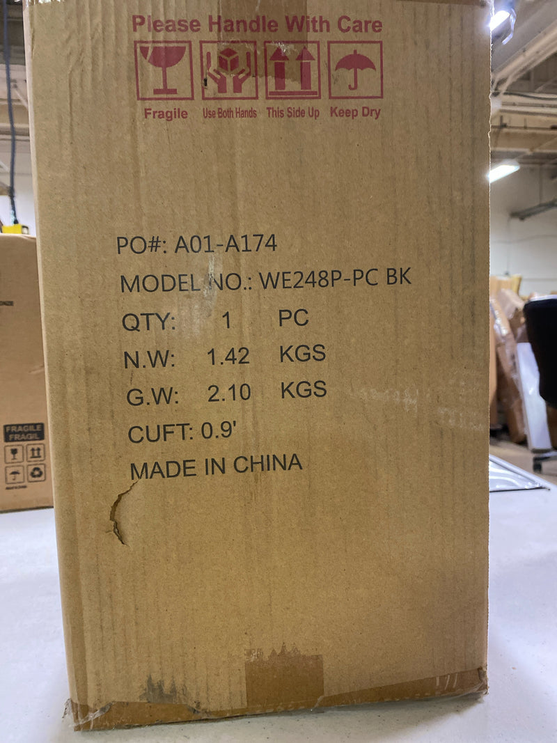 Jazava HDWE248P-PC BK 1-Light Black Aluminum Dusk to Dawn Hardwired Outdoor Weather Resistant Post Light Set with No Bulbs included