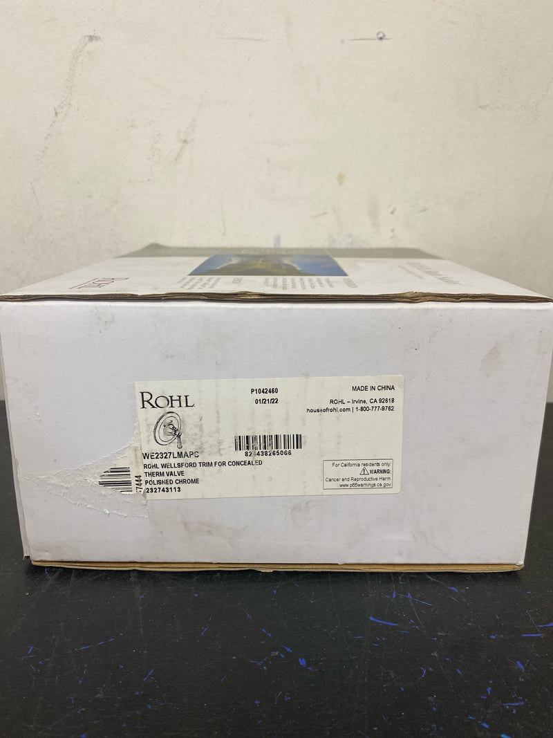 Rohl WE2327LMAPC Rohl WE2327LM Wellsford 3/4" Thermostatic Trim Without Volume Control