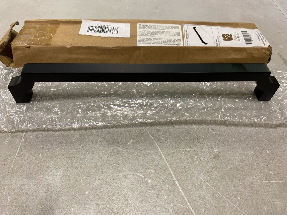 Belwith Keeler B077280-MB Monarch 12" Center to Center Regal Glam Appliance Handle / Appliance Pull - Matte Black