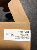 Emtek 86697US4 Haydon 1-1/4 Inch Mushroom Cabinet Knob from the Industrial Modern Collection - Satin Brass