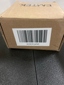 Emtek 5212STUUS15LH Stuttgart Left Handed Privacy Door Lever Set with Modern Rectangular Rose from the Brass Modern Collection - Satin Nickel