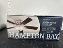 Hampton bay YG204D-BN Hawkins III 44 in. LED Indoor Brushed Nickel Flush Mount Ceiling Fan with Light