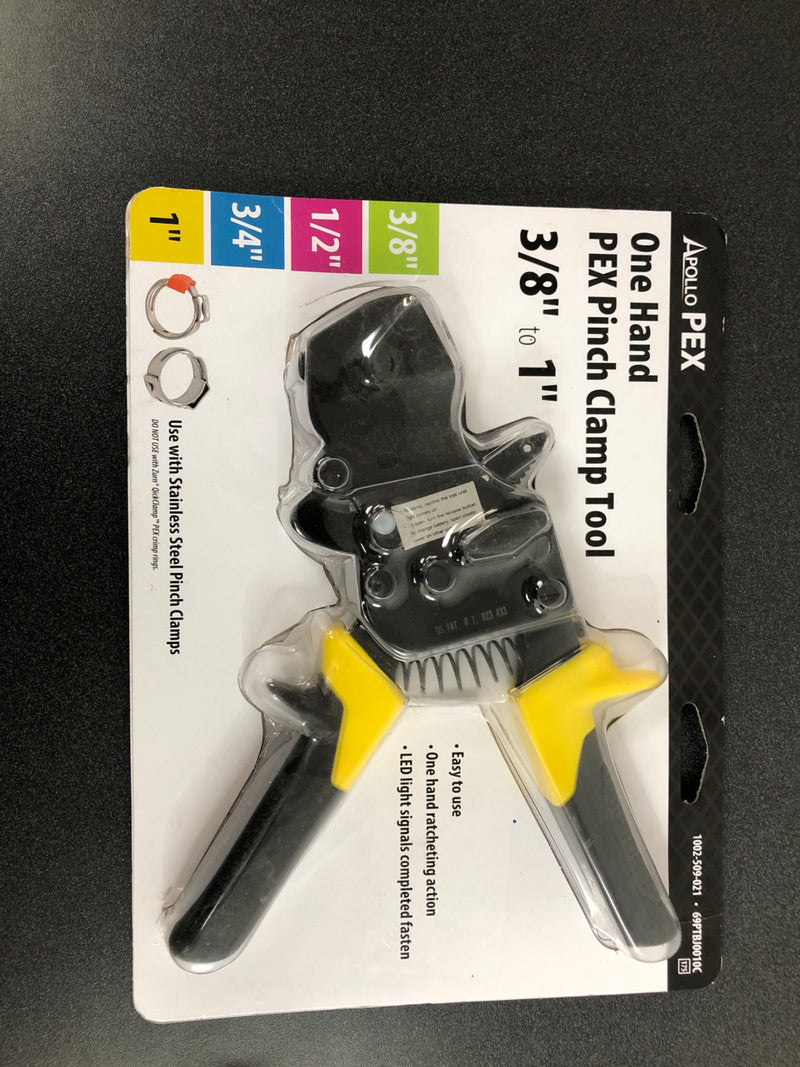 Apollo 69PTBJ0010C 3/8 in. to 1 in. 1-Hand PEX Pinch Clamp Tool