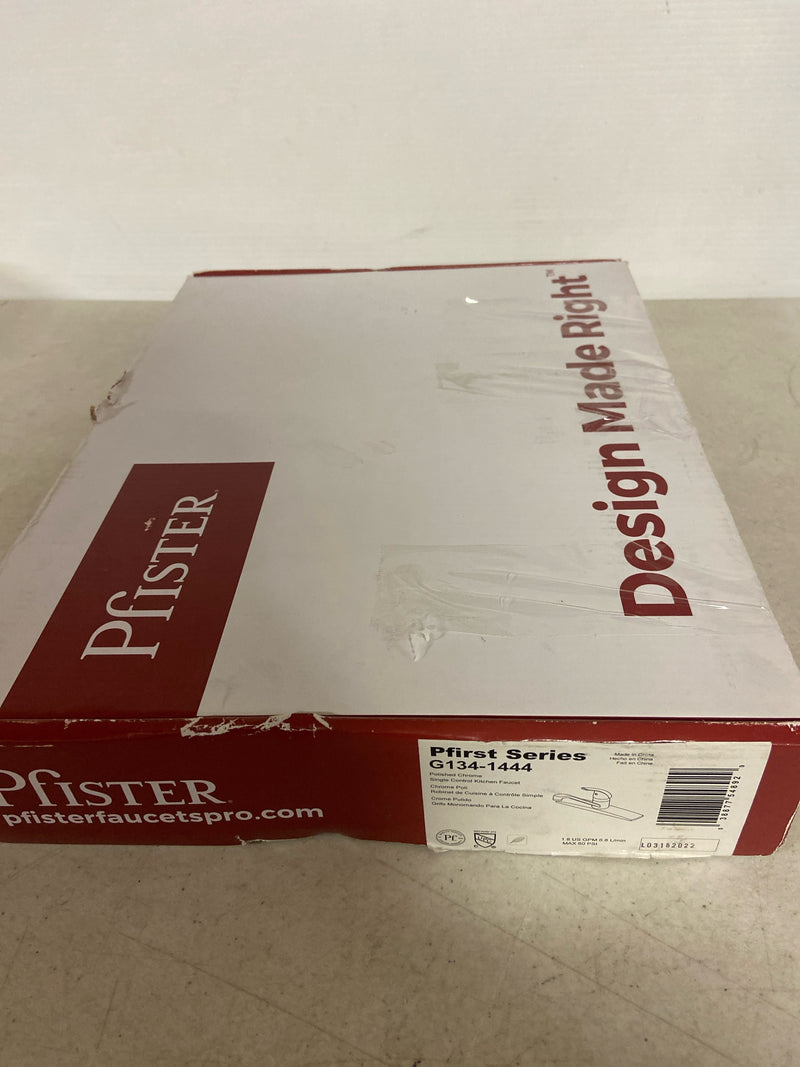 Pfister G134-1444 Series Single-Handle Standard Kitchen Faucet Polished Chrome