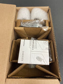 Baldwin PSROUCRR150 Round Passage Door Knob Set with Modern Round Rosette from Reserve Collection - Satin Nickel