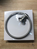 Signature Hardware SHBETR2ZBN Beasley 6-1/2" Wall-Mounted Towel Ring - Brushed Nickel