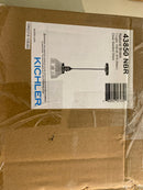 Kichler 43850NBR Avery Single Light 8" Wide Mini Pendant with Clear Seeded Glass Bell Shade - Natural Brass