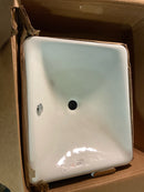 Kohler K-5400-0 Iron Plains 18-9/16" Drop In Enameled Cast Iron Bathroom Sink with Overflow - White