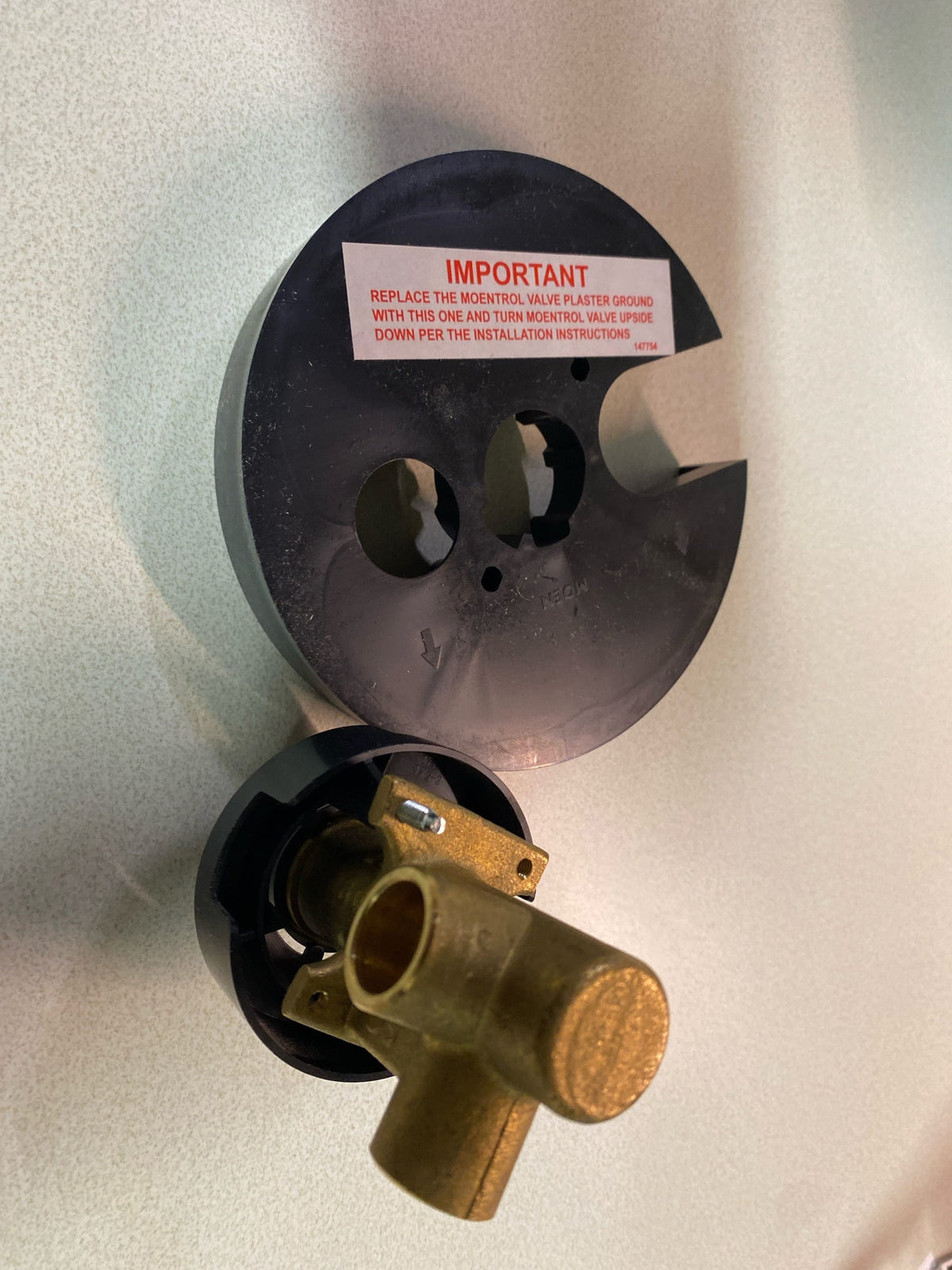Moen 3372 M-PACT Brass Three-Function Shower Rough-In Transfer Valve, 1/2-Inch CC Connection