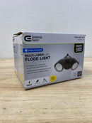 Commercial electric 51405191 Dusk to Dawn Sensor Bronze Exterior Outdoor Twin Head LED Flood Light Security 1200 to 2400 Lumens 4000K Wet Rated
