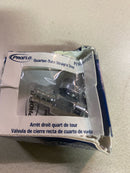 PROFLO PFXQSP32C 1/2" x 3/8" Quarter Turn Straight Valve - Chrome