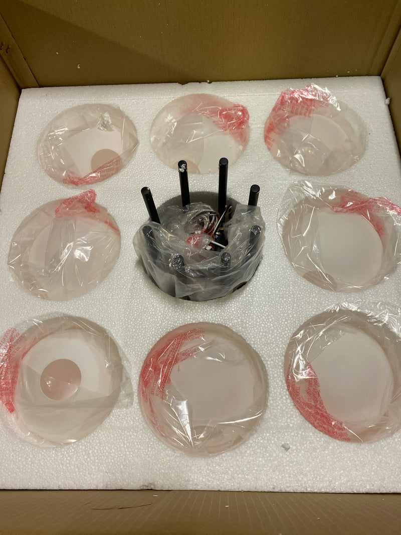 Z-Lite 477-9MB-OBR Parsons Chandelier, 9-Light 540 Total Watts, Matte Black & Olde Brass