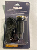 Kohler K-35726-2MB Contemporary Garbage Disposal Air Switch Button - Vibrant Brushed Moderne Brass