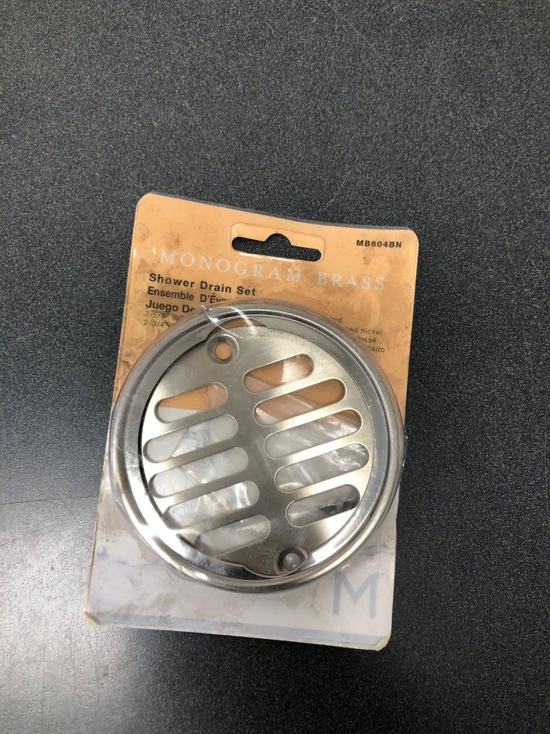 Monogram Brass MB604BN Monogram Brass MB-SDC-600 Decorative 3-5/8" Shower Strainer Round Set