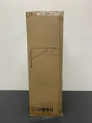 Amazon Brand – Rivet Mid-Century Swiveling Wall Sconce with Bulb, 11"H, Black and Antique Brass