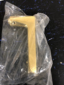 Baldwin 85390031ACLH Minneapolis Left Handed Sectional Handleset with 5162 Lever - Minus Deadbolt - Non-Lacquered Brass