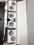 Visual Comfort 3609306-112 Foxdale 6 Light 44" Wide Linear Chandelier with Linen Shades - Midnight Black