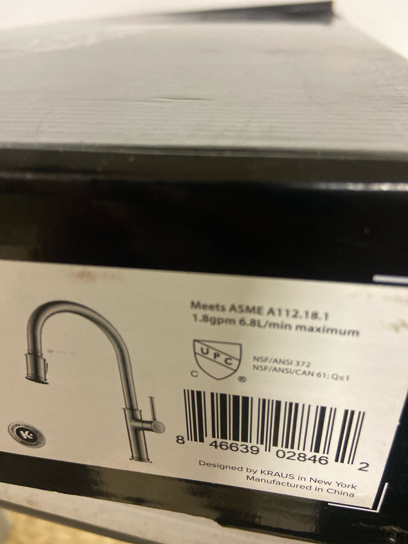 Kraus KPF-1680SFS Sellette Pull-Down Spray Kitchen Faucet with Reach Technology and Optional Escutcheon - Spot-Free Stainless Steel