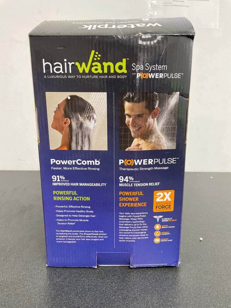 Waterpik YBW-935E/SBW-385ME 12-Spray High Pressure 1.8 GPM 5 in. Wall Mount Dual Shower Head and Handheld Shower Head Chrome/Silve