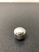 Belwith Keeler B076865-CH Verge 1-3/16" Industrial Diamond Knurled Solid Brass Round Button Cabinet Knob / Drawer Knob - Chrome