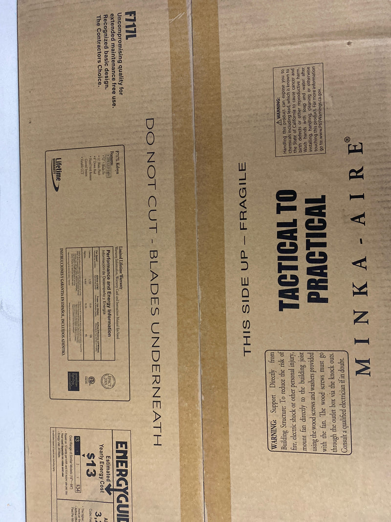 MINKA-AIRE F717L-WHF Kelvyn 52-Inch Ceiling Fan with Integrated CCT LED Light Kit in Flat White Finish