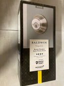 Baldwin 385 RDB 15 SMT CP RCAL Prestige Satin Nickel Double Cylinder Deadbolt