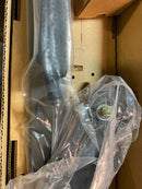 Emtek 4819GVUS19RH Lausanne Right Handed Full Plate Single Cylinder Keyed Entry Handleset with Geneva Interior Lever - Flat Black