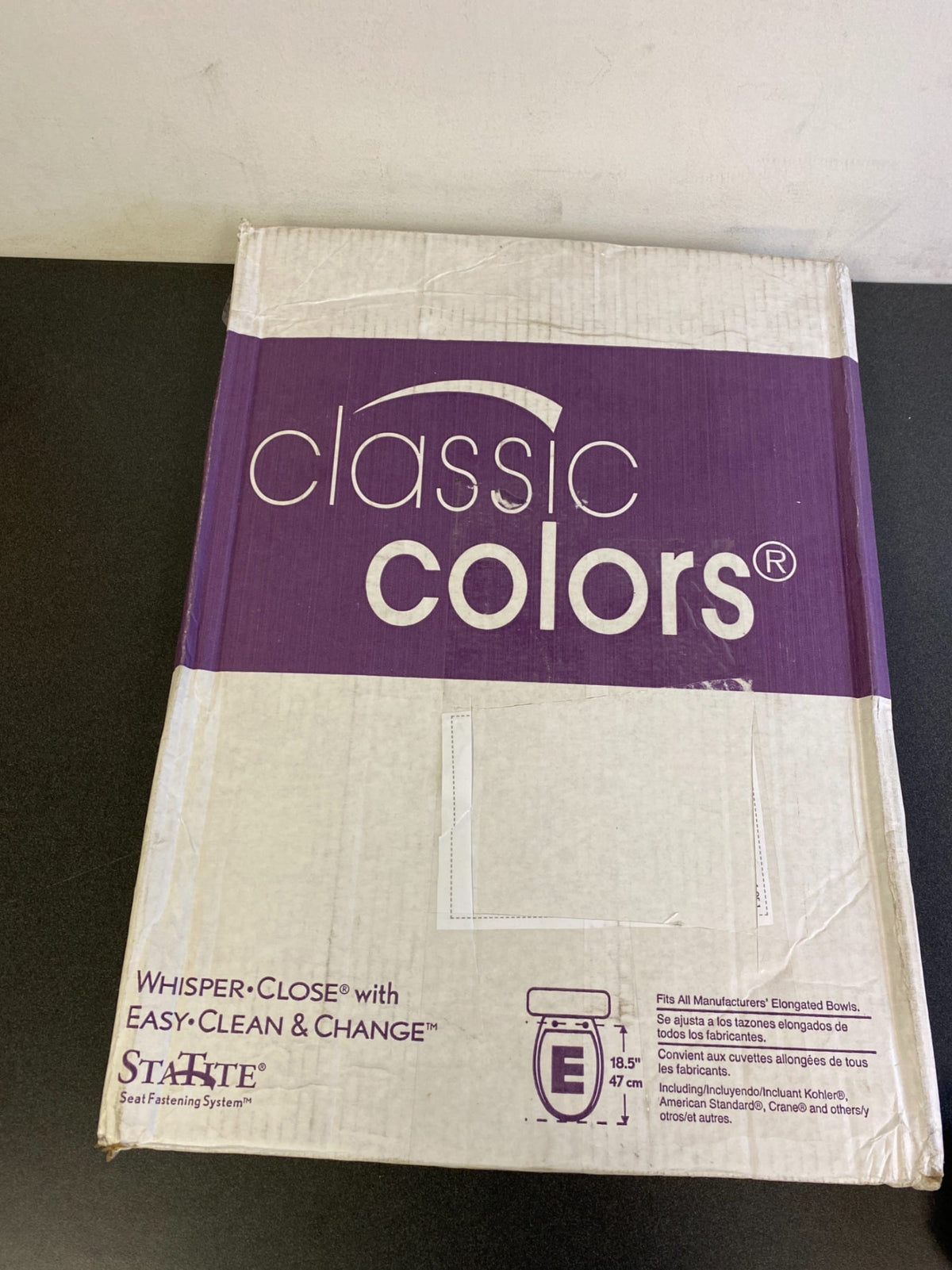 Bemis Elongated Closed-Front Toilet Seat and Lid with Whisper-Close, Easy-Clean & Change, and STA-TITE Seat Fastening System
