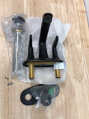 Kohler K-22021-4-BL Tempered 1.2 GPM Centerset Bathroom Faucet with Pop-Up Drain Assembly - Matte Black