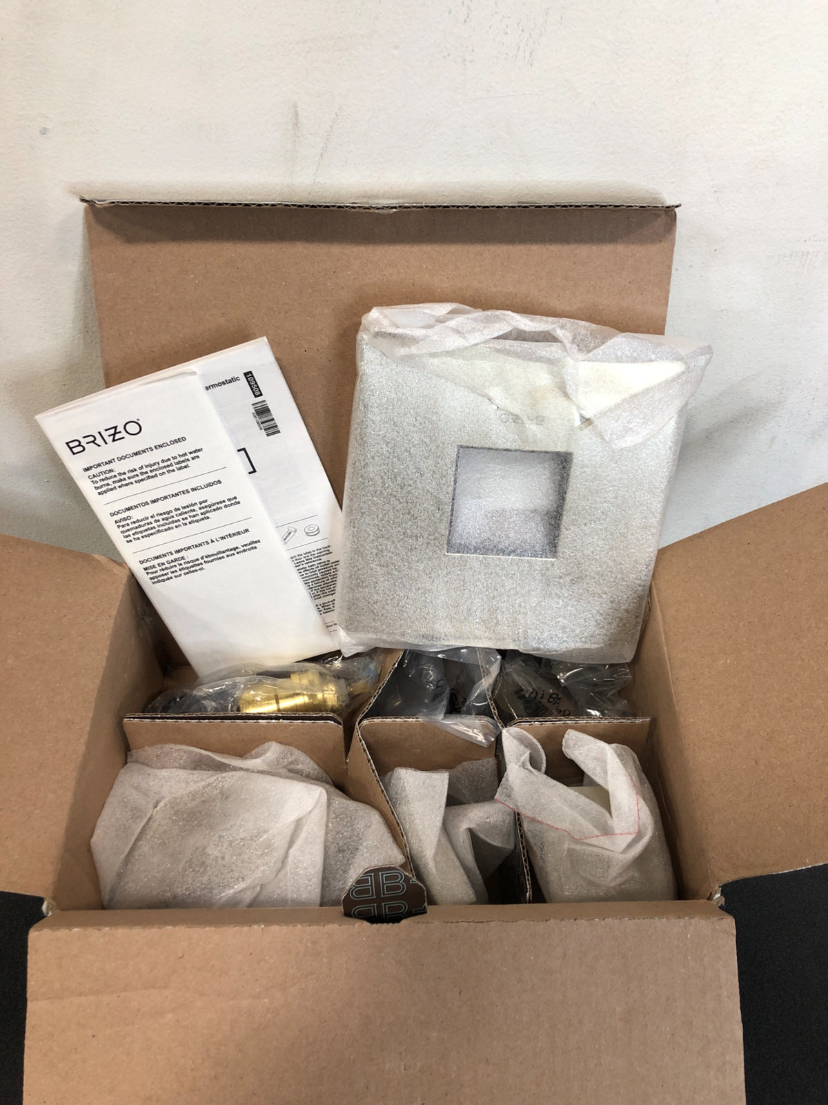 Brizo Siderna Thermostatic Mixing Valve Trim and Cartridge with Independent Volume Control and TempAssure Technology