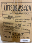 Elegant Lighting LD7309W24CH Harris 3 Light 10" Tall Bathroom Sconce - Chrome / Clear