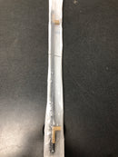 Alno A2903-14-CHP/MB Vita Bella 14" Center to Center Modern Knurled Bar Large Cabinet Handle Pull with "L" Posts - Made in Italy - Champagne / Matte Black