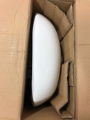 PROFLO PF5004WH 20-1/4" Oval Vitreous China Pedestal Bathroom Sink with Overflow and 3 Faucet Holes at 4" Centers - White