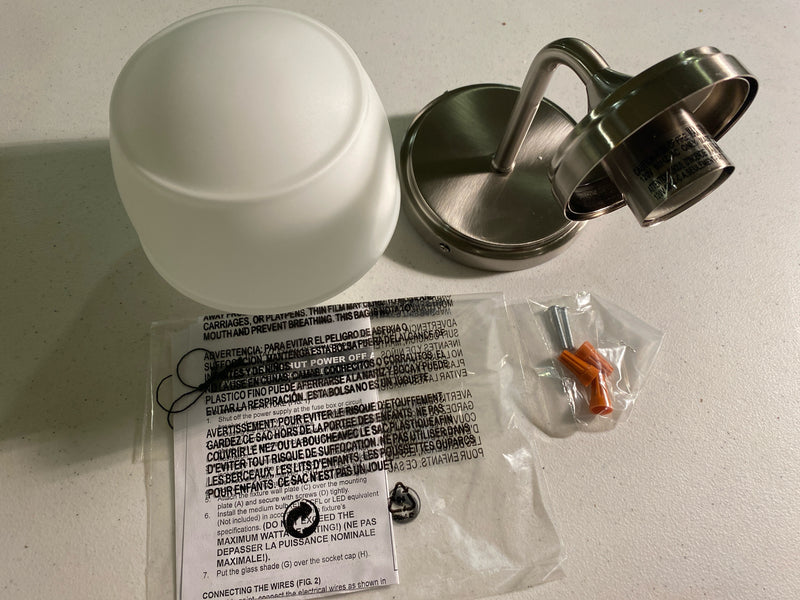 Minka Lavery 2571-84 Cornwell 10" Tall Bathroom Sconce with Etched Opal Glass Shade - Brushed Nickel