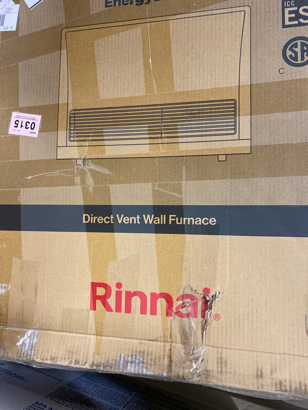 Rinnai EX22DTN 21,500 BTU Energy Star Certified Natural Gas Heater - Beige