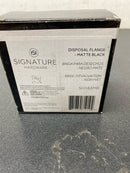 Signature Hardware SH163MB 3-1/2" Brass Kitchen Deep Garbage Disposal Flange and Stopper - Matte Black