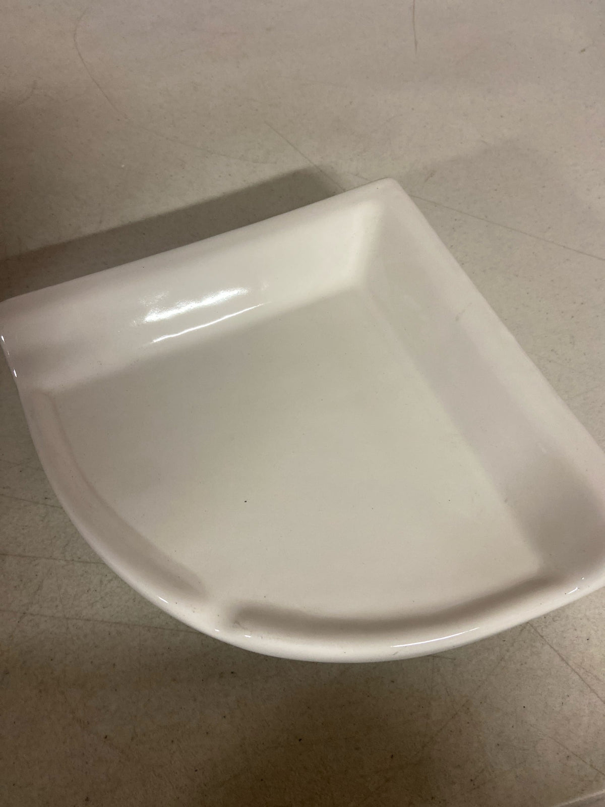 Daltile 0100BA7801P 8-3/4" Wide Corner Shelf from the Bath Accessories Collection - Ceramic White 0100