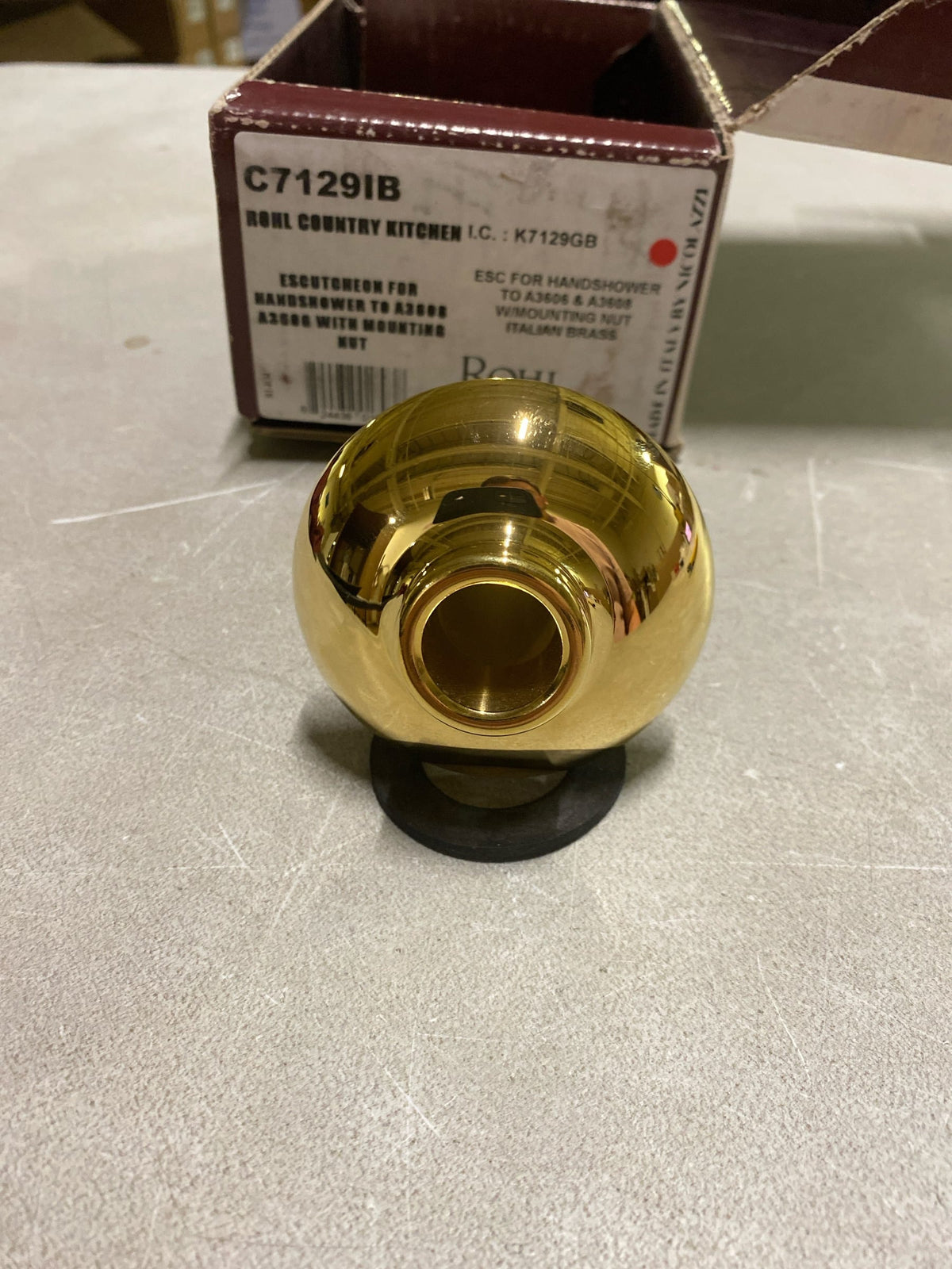 Rohl, C7129IB, Country Kitchen Escutcheon for Rohl Hand Showers, Inca Brass