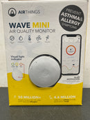 Airthings 2928 Wave Mini Battery Operated Smart Indoor Air Quality Monitor with Mold-Risk Indication