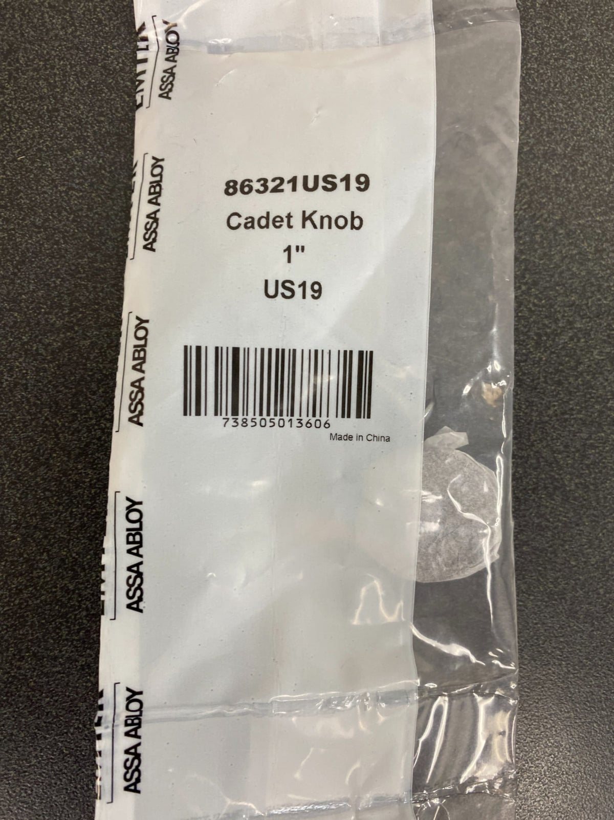 Emtek 86321US19 Contemporary 1 Inch Mushroom Cabinet Knob - Flat Black
