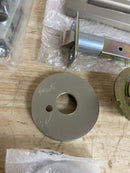 Omnia 943/00.PR15 Privacy Door Lever Set with 943 Style Handle and Round Rose - Lacquered Satin Nickel