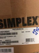 Kaba Simplex LR1031-26D-41 Lever Mechanical Pushbutton Lock Passage (Right Hand)