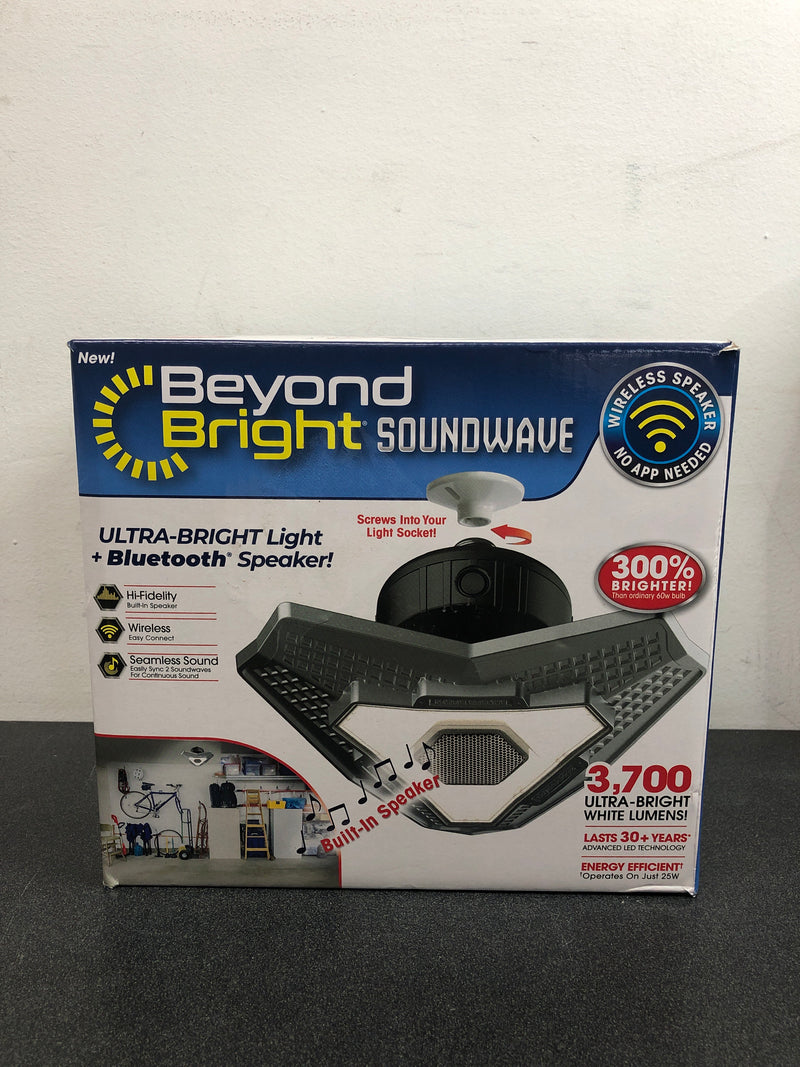 Beyond bright BEBRSW-PD24 25-Watt LED Lamp Light Bulbs 6500K 3700-Lumens with Built-In Bluetooth Speaker
